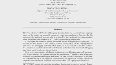 Abstract Diagnosis for Timed Concurrent Constraint programs featured image