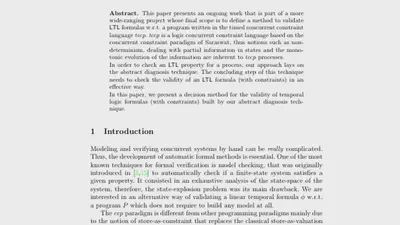 Towards an Effective Decision Procedure for LTL formulas with Constraints featured image
