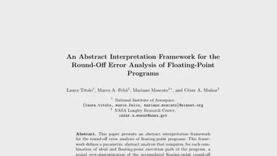 An Abstract Interpretation Framework for the Round-Off Error Analysis of Floating-Point Programs featured image