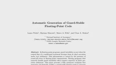 Automatic Generation of Guard-Stable Floating-Point Code featured image