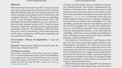 A Temporal Differential Dynamic Logic Formal Embedding featured image